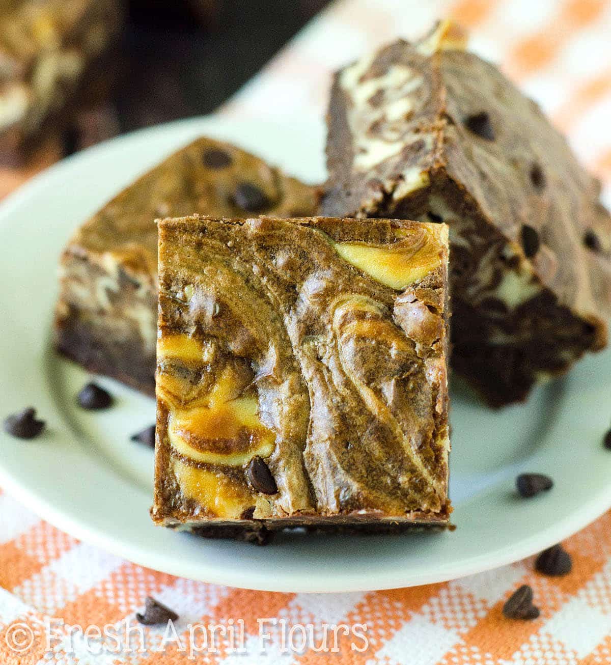 Chocolate Chip Cheesecake Swirl Brownies