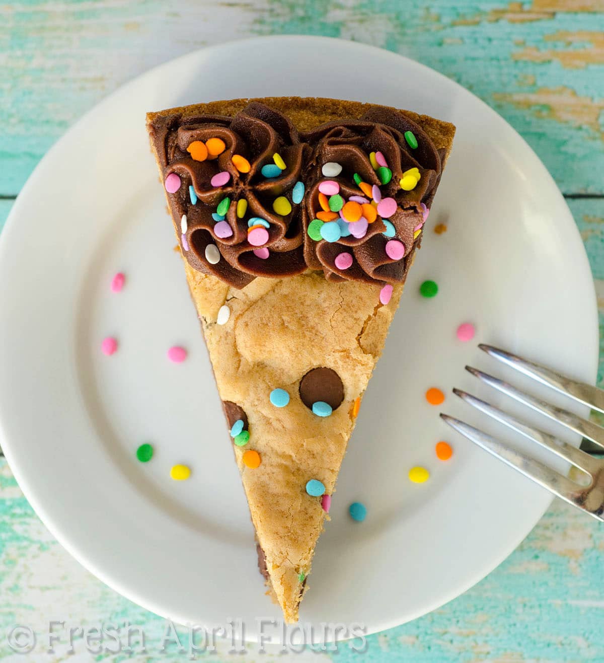 Chocolate Chip Cookie Cake with Chocolate Fudge Frosting Chocolate Chip Cookie Cake with Chocolate Fudge Frosting