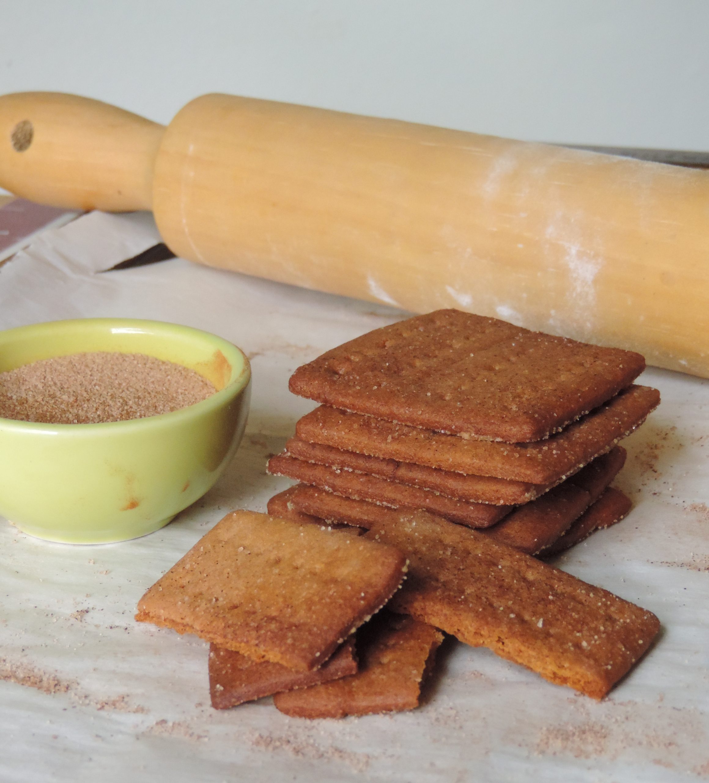 Homemade Cinnamon Graham Crackers: crunchy, buttery, and so much easier than you think they are. Better than what you find in a box!