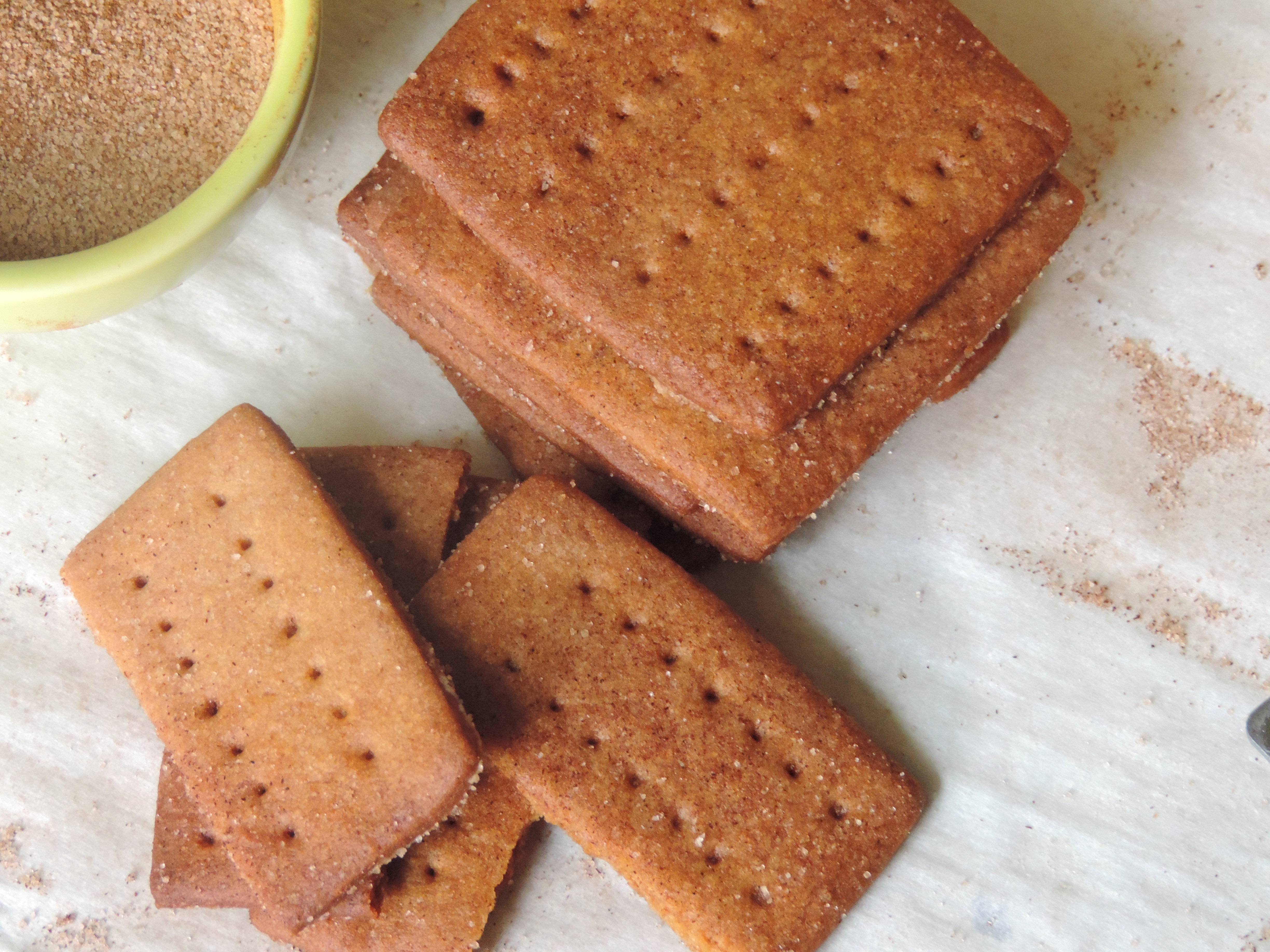 Homemade Cinnamon Graham Crackers: crunchy, buttery, and so much easier than you think they are. Better than what you find in a box!