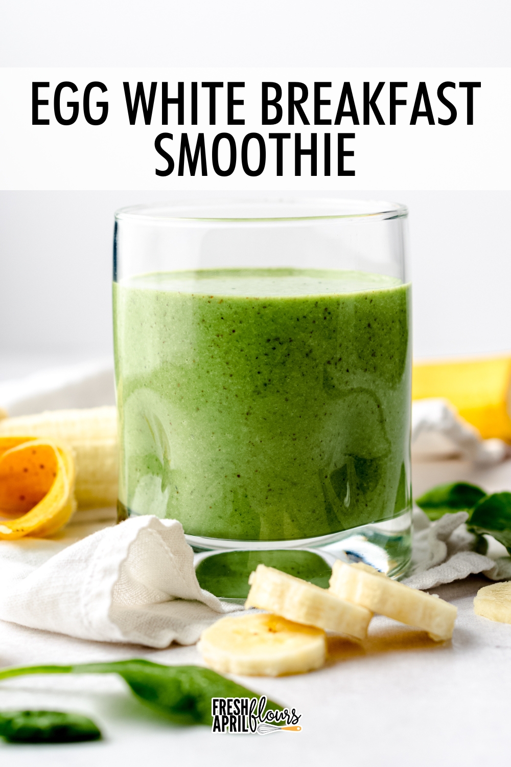 This nutritious and filling blend of banana, peanut butter, pasteurized egg whites, milk, and a few other pantry ingredients is a great way to start your day. It also makes a tasty alternative to a sweet treat. via @frshaprilflours