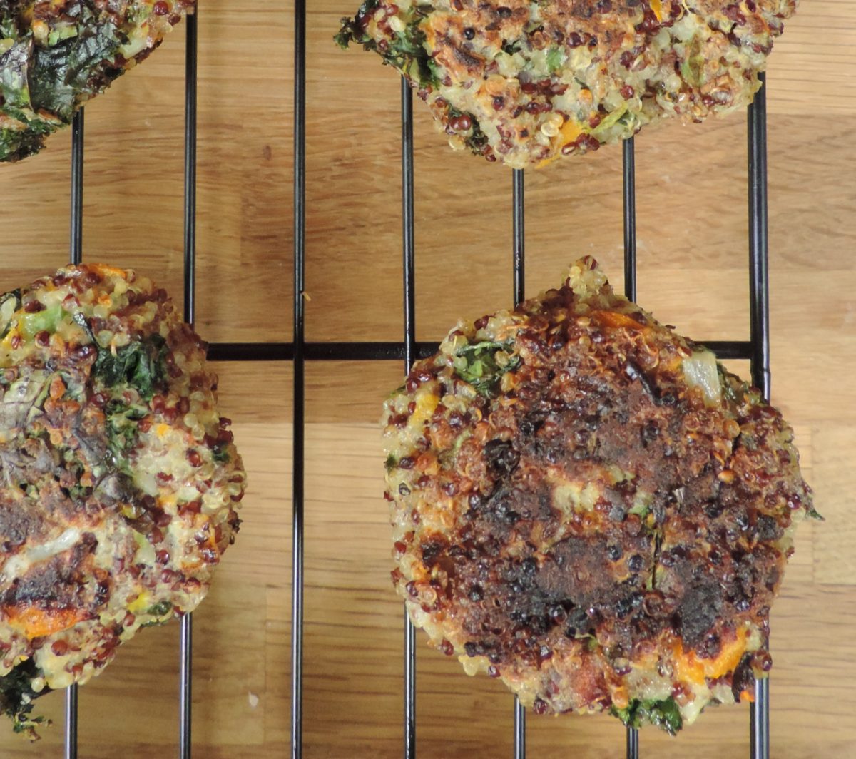 Quinoa, Kale, and Flaxseed Patties