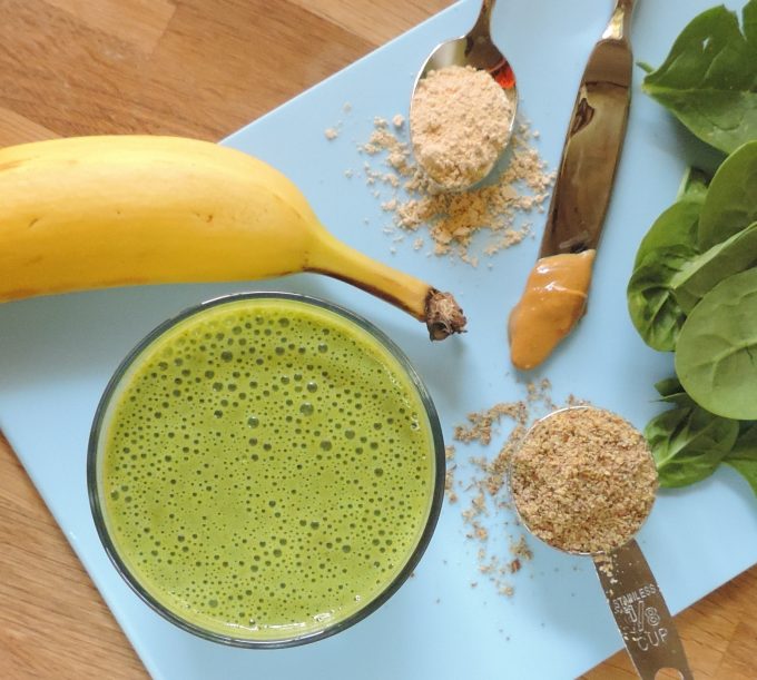 Banana Peanut Butter Egg White Smoothie Fresh April Flours