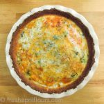 Cheesy Vegetable Quiche with Cauliflower Crust