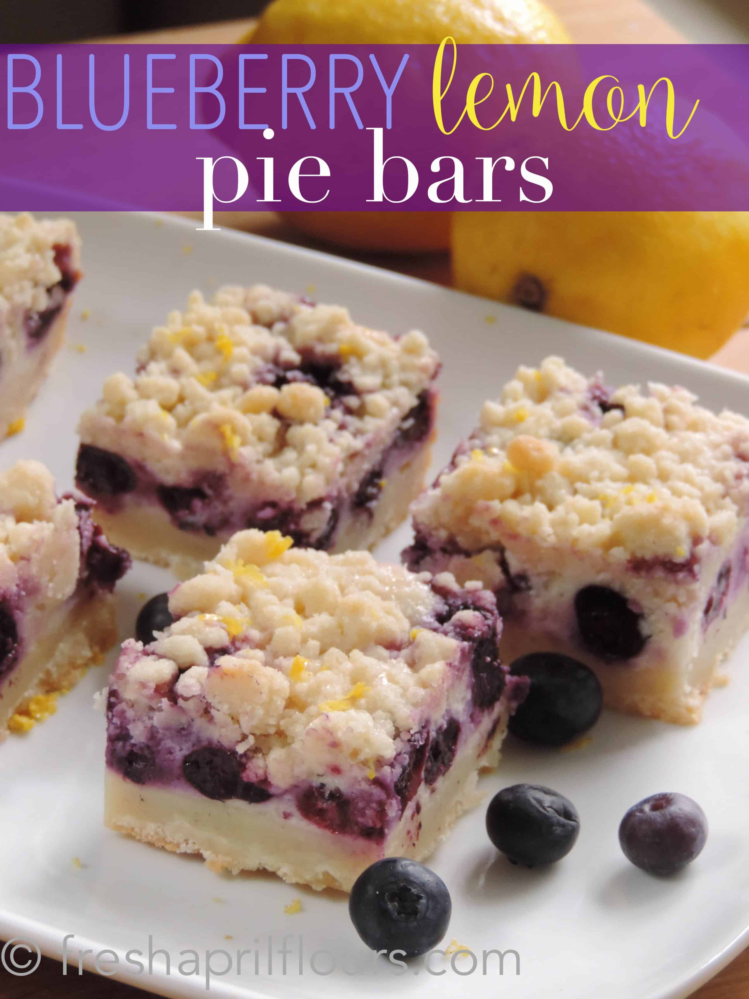 Blueberry Lemon Pie Bars