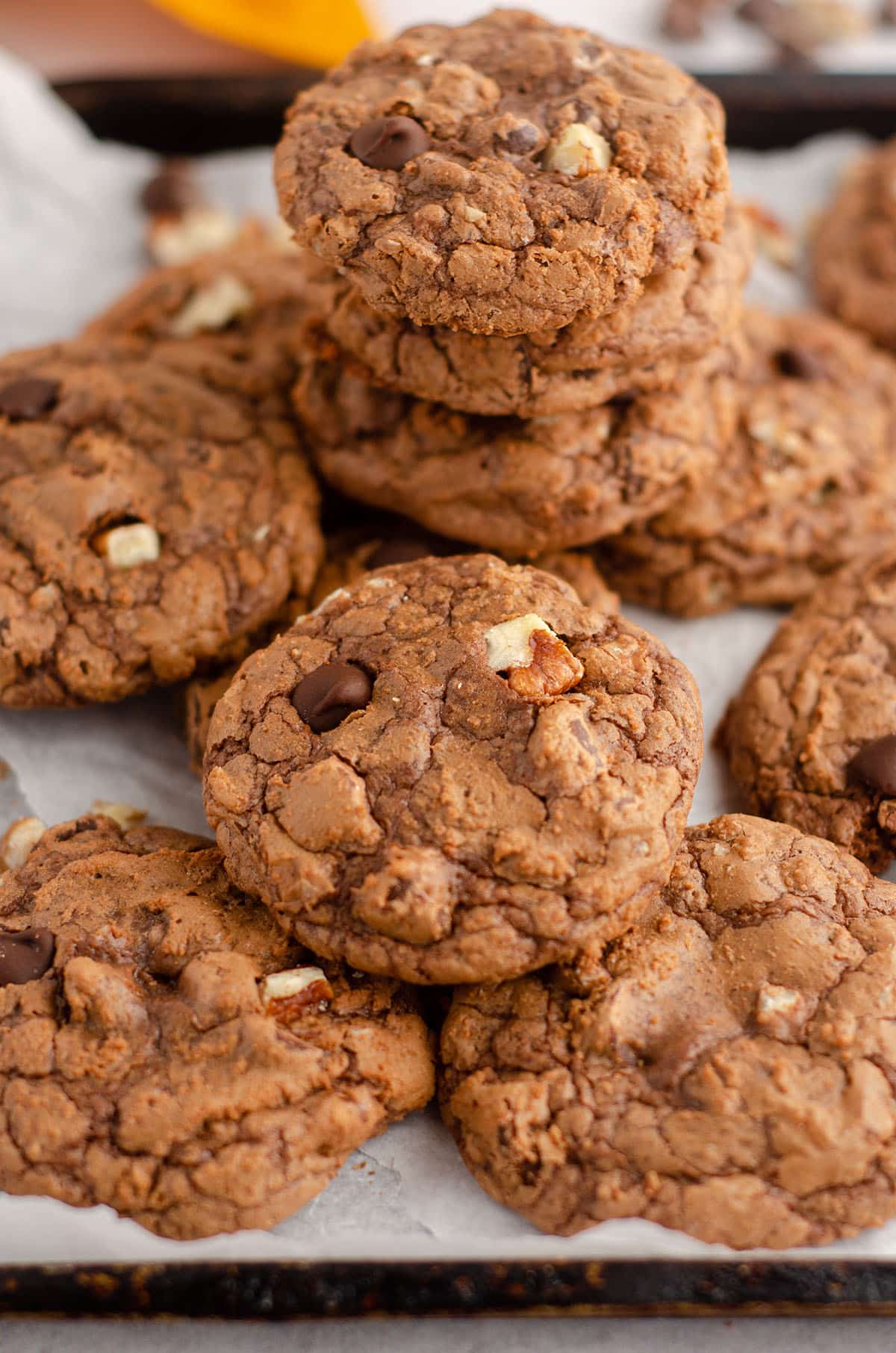 pile of brownie cookies