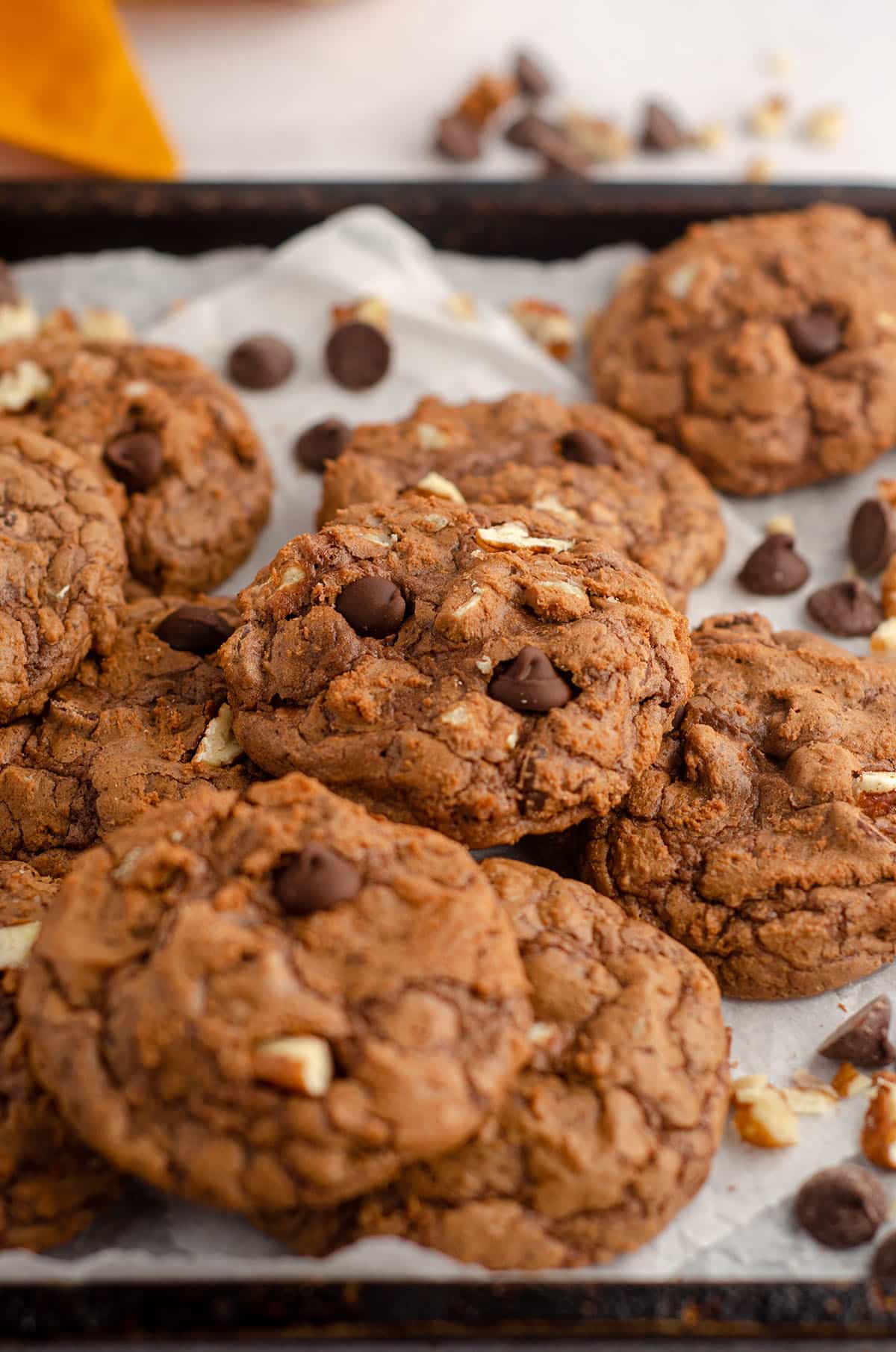 pile of brownie cookies