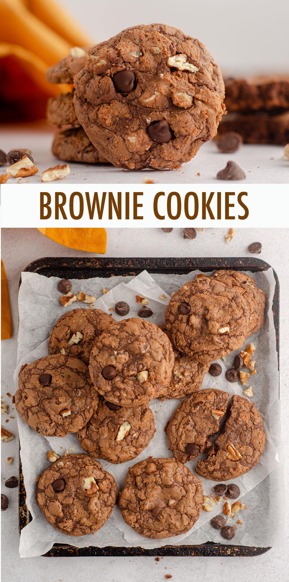 With a gooey center and signature crackly top like a brownie and a crisp exterior like a cookie, this brownie cookie is the best of both dessert worlds! via @frshaprilflours