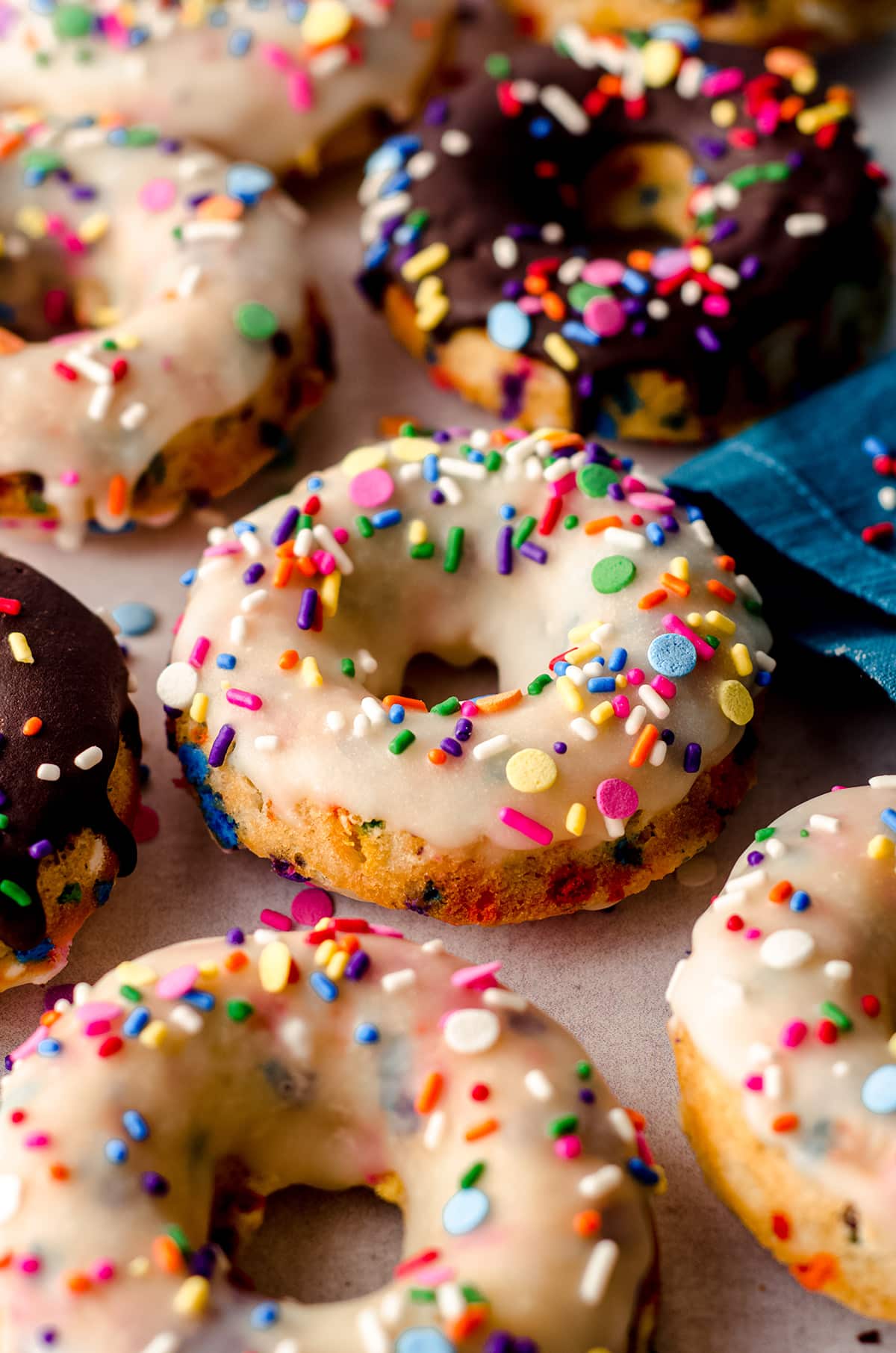 Bloomer's - 🍩🎂 when life gives you sprinkles, have a funfetti cake with  mini donuts on top! 🌈🥳🍰 our cake with mini donuts is custom made and the  perfect way to celebrate