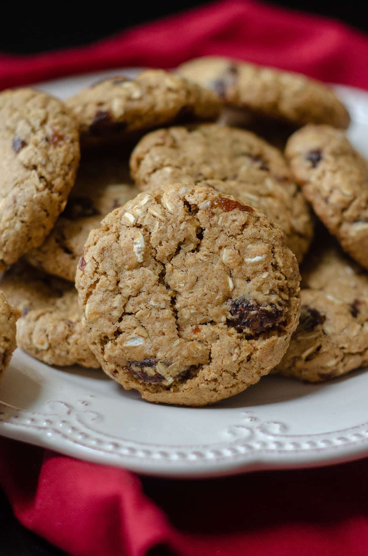 Chewy Oatmeal Raisin Cookies: These oatmeal raisin cookies are chewy, buttery, and sweetened with brown sugar and molasses.