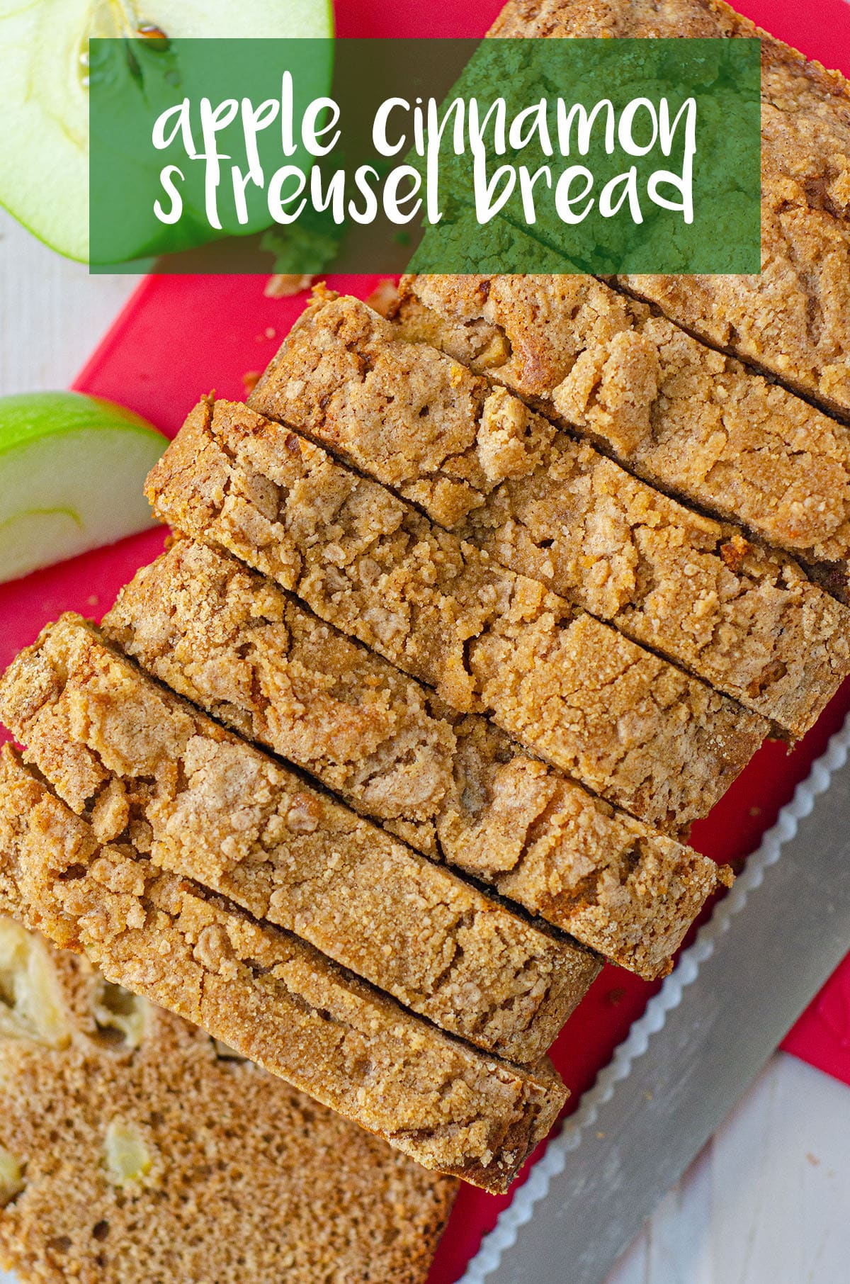 This moist and tender quick bread is full of tart, chunky apples and topped with a crunchy, melt-in-your-mouth cinnamon streusel. A great fall staple for your oven! via @frshaprilflours