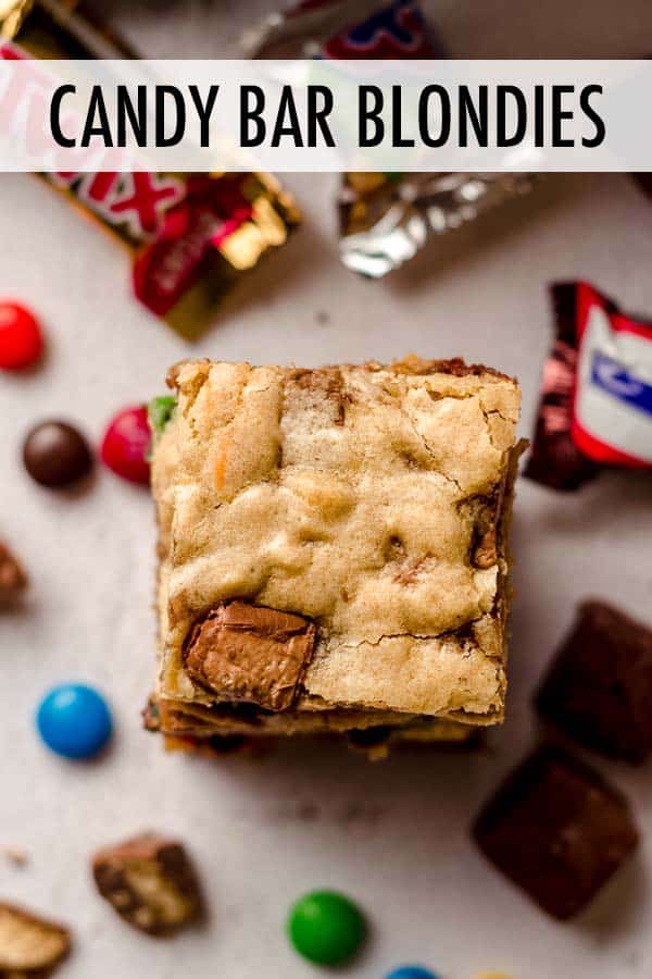 Leftover candy from Halloween or other celebration? Chop it up and throw it into a buttery, chewy blondie! via @frshaprilflours