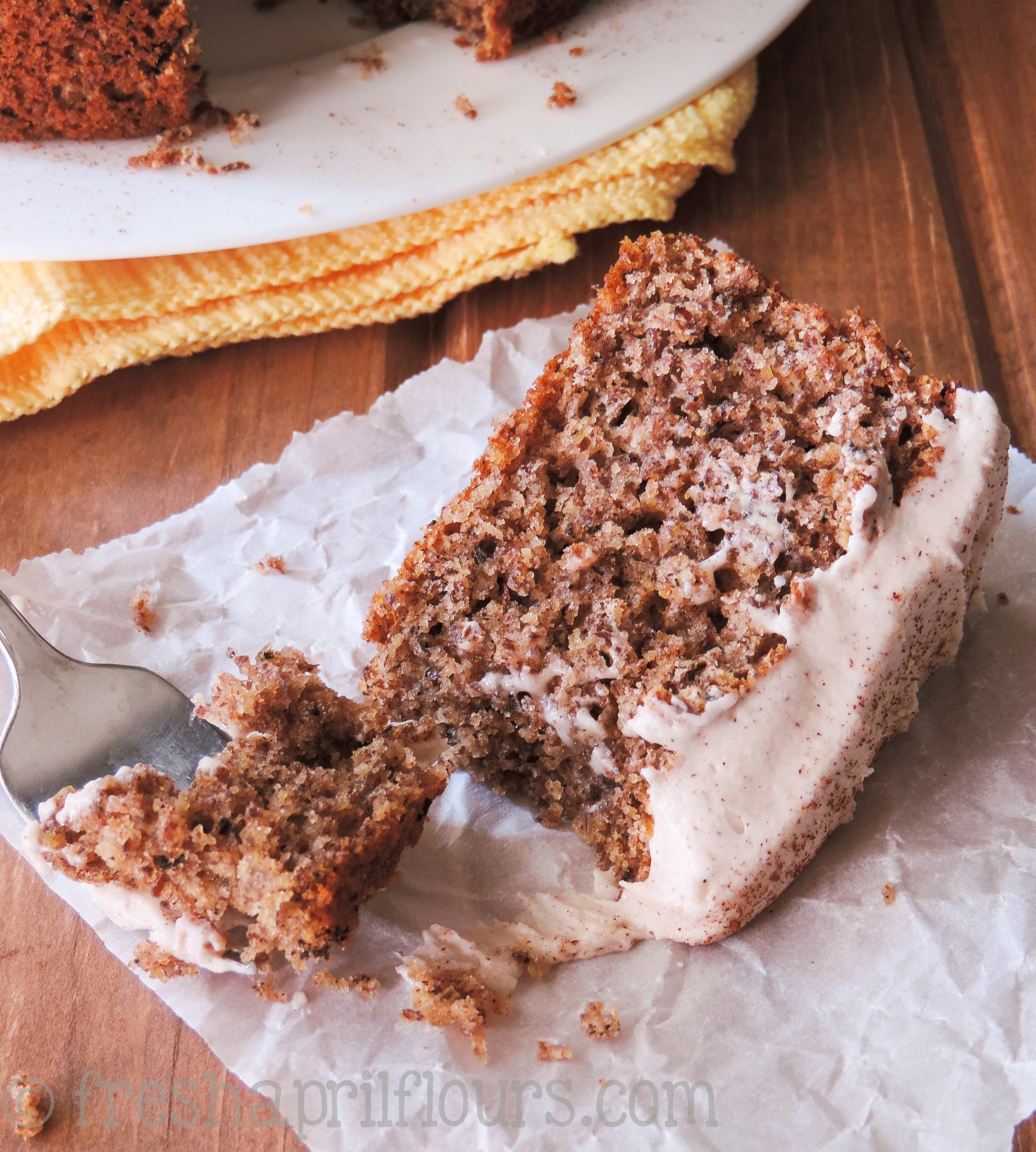 Chai Cake with Spiced Cream Cheese Frosting
