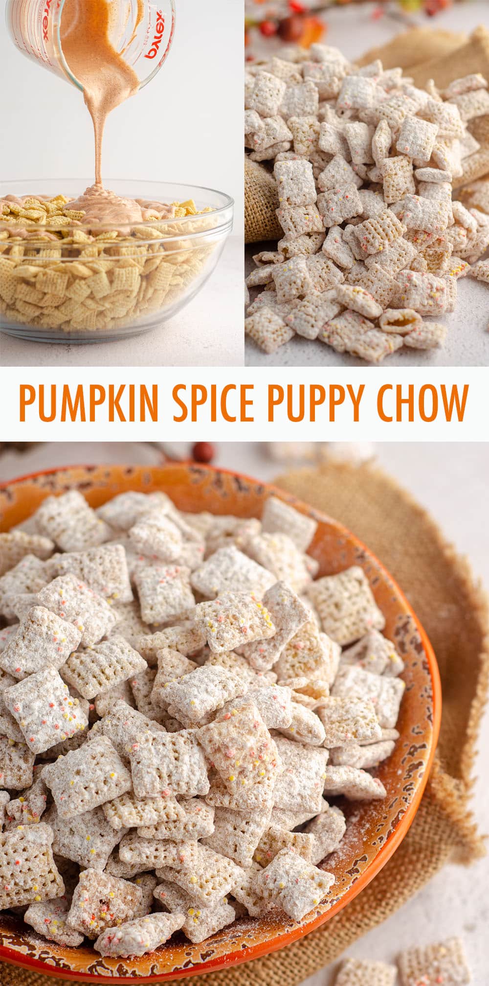 This fall inspired version of the popular snack is bursting with pumpkin and cinnamon flavor in every crunchy bite. via @frshaprilflours