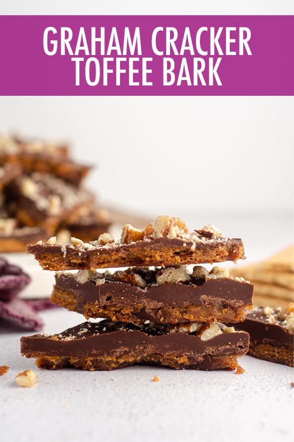 A twist on the classic toffee bark-- made with an easy butter and brown sugar toffee, this graham cracker toffee bark is a perfect sweet, salty, and sticky treat. Dress it up with festive sprinkles for holidays or other celebrations! via @frshaprilflours