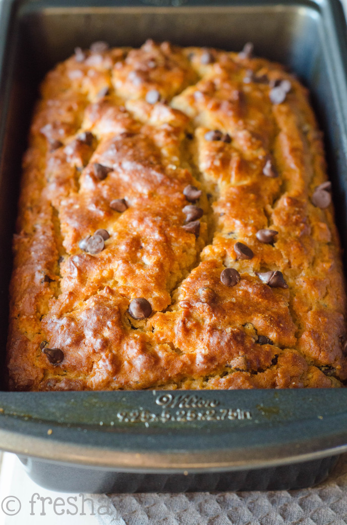 Chocolate Chip Peanut Butter Bread