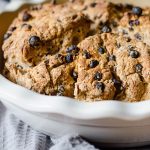 Irish Soda Bread: Dense, hearty, crunchy-on-the-outside bread with a faintly tangy interior studded with the slightly sweet yet tart bits of currants.