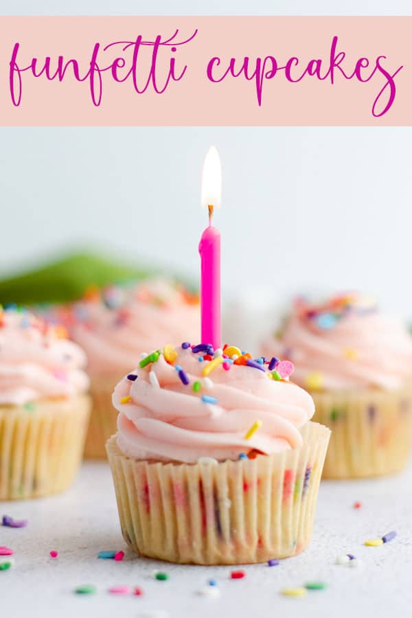 Sprinkle-speckled cupcakes that taste BETTER than the ones from the box, topped with creamy, sprinkle-filled vanilla buttercream. Ditch the mix and make your own funfetti cupcakes from scratch! via @frshaprilflours