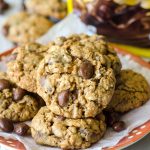 Oatmeal Raisinet Cookies: These are not your mama's oatmeal raisin cookies-- these are oatmeal Raisinet cookies! Chewy, buttery, sweetened with brown sugar and molasses, and full of chocolate covered raisins. A fun take on the classic.