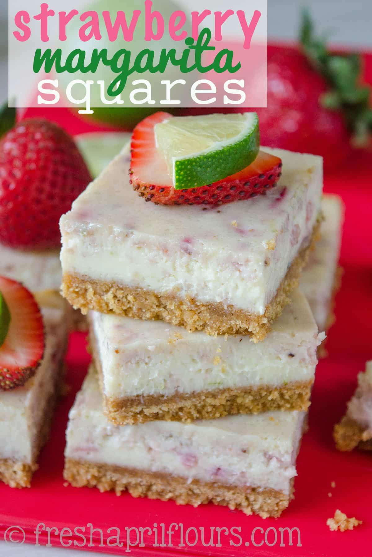 Strawberry Margarita Squares