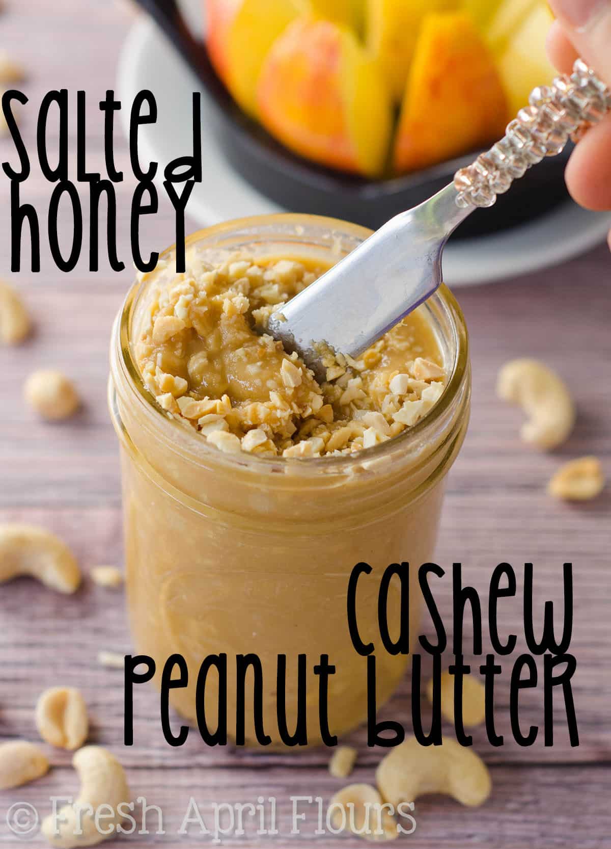 Sweet & salty, naturally buttery homemade spread. You're just 4 ingredients and a few minutes away from enjoying your new favorite homemade nut butter! via @frshaprilflours