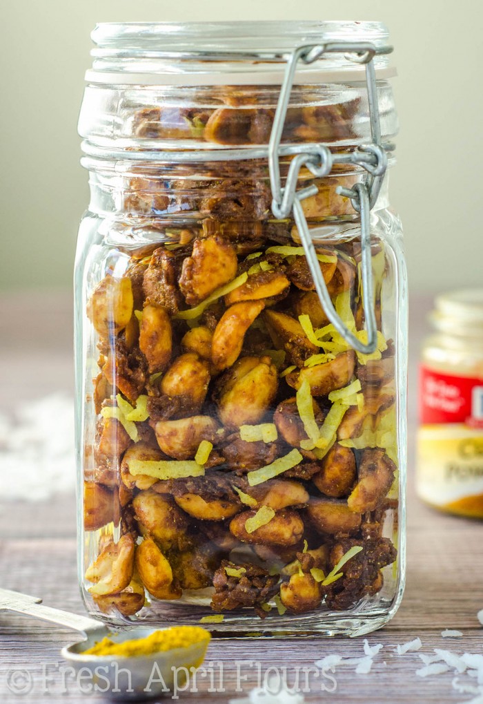 Toasted Coconut Curry Peanuts