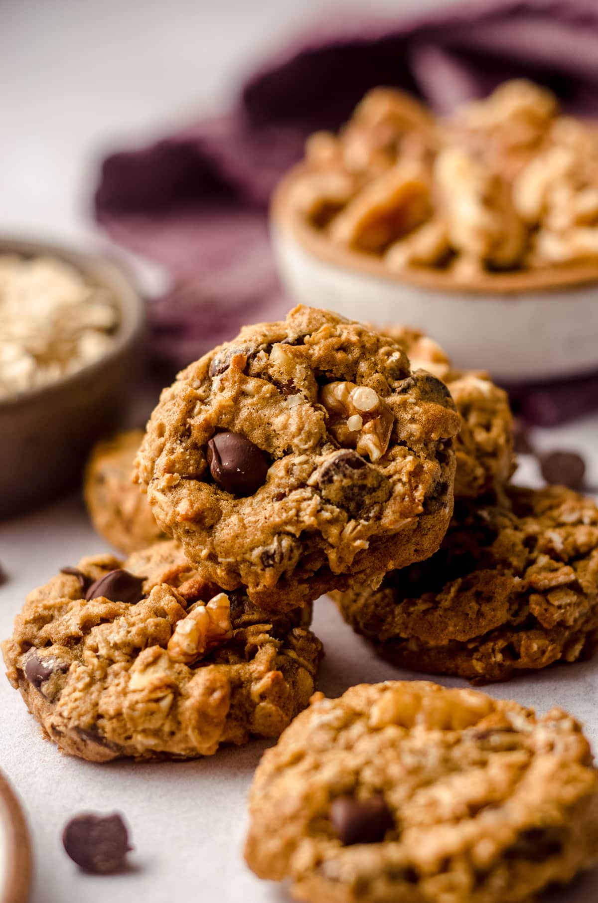 oatmeal chocolate chip walnut cookies