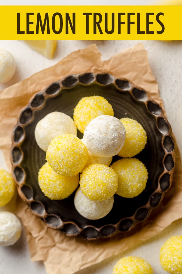 Smooth and creamy truffles full of lemon flavor and rolled in bright and sunny sprinkles. Easy to follow instructions will make you feel like a candy-making expert! via @frshaprilflours