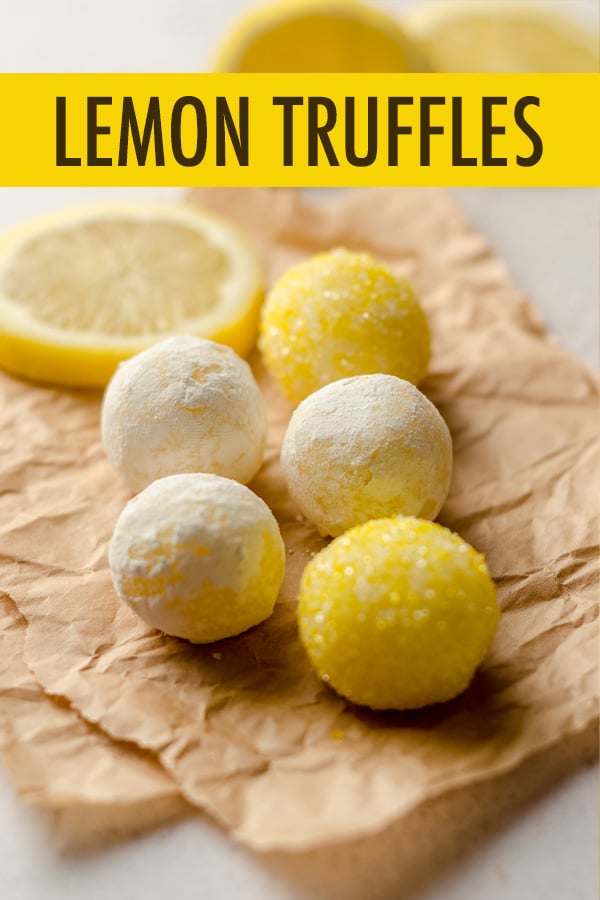 Smooth and creamy truffles full of lemon flavor and rolled in bright and sunny sprinkles. Easy to follow instructions will make you feel like a candy-making expert! via @frshaprilflours