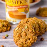 Pumpkin Oatmeal Cookies: Oatmeal cookies get a fall makeover! These cookies are packed with real pumpkin, warm spices, crunchy pepitas (pumpkin seeds), and sweet cinnamon chips.