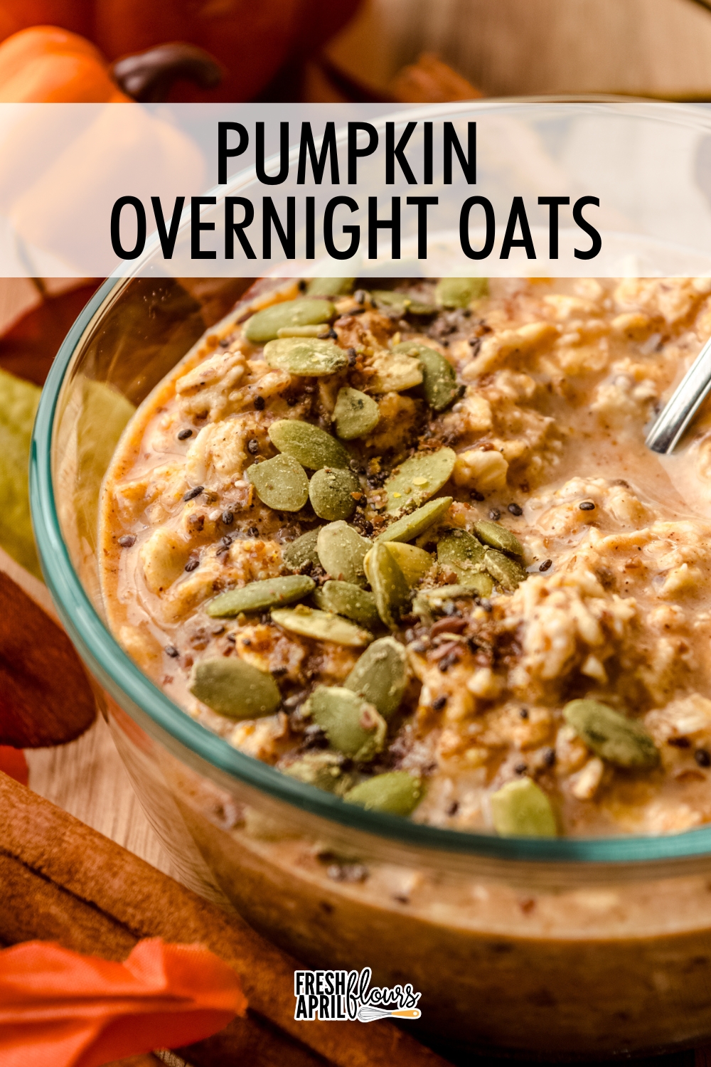 Thick and creamy pumpkin overnight oats are the perfect easy breakfast you can make ahead of time. With protein-rich oats and chia and flax seeds, they are a great option for your morning fuel. This recipe is incredibly customizable with several options to cater to your tastes and needs. via @frshaprilflours