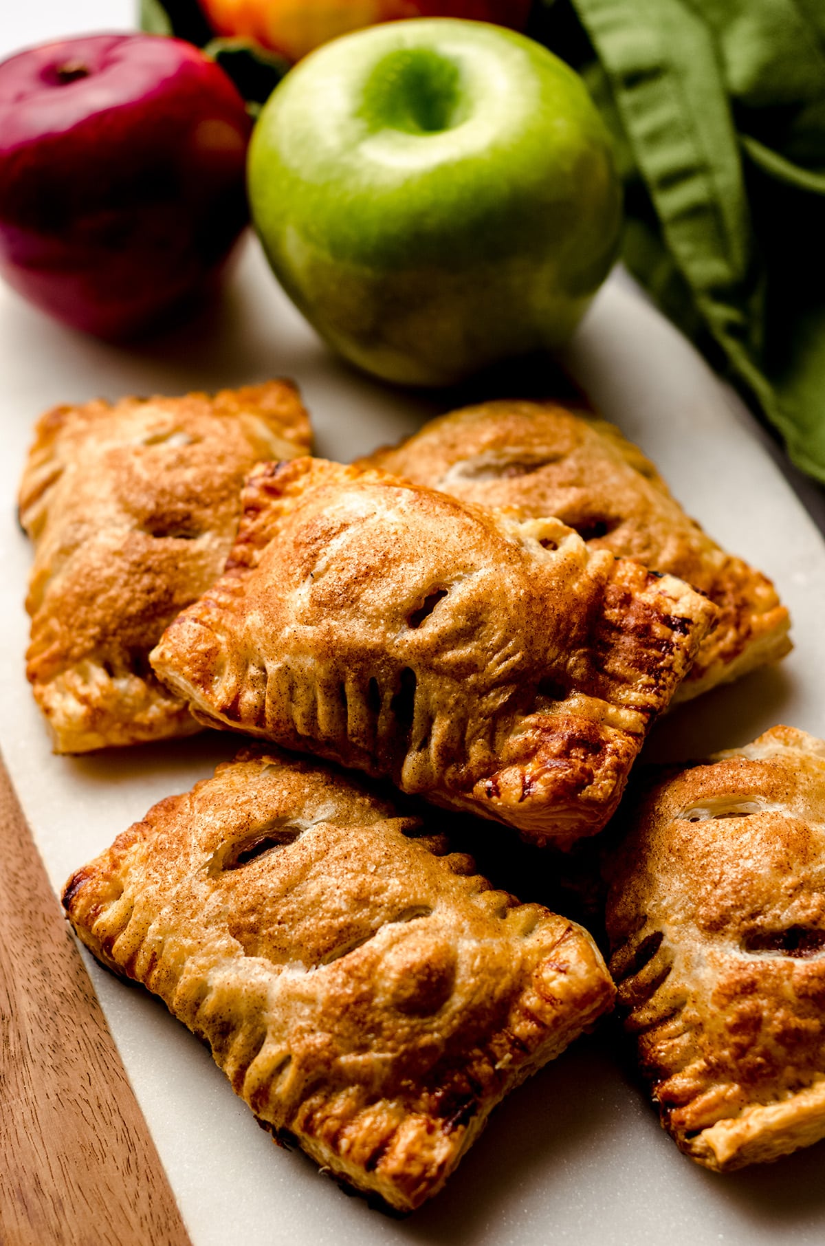 apple hand pies on a platter