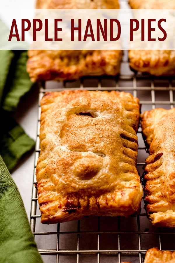 Simple handheld pies filled with spiced apples and made with puff pastry for an easy assembly and even easier eating! via @frshaprilflours