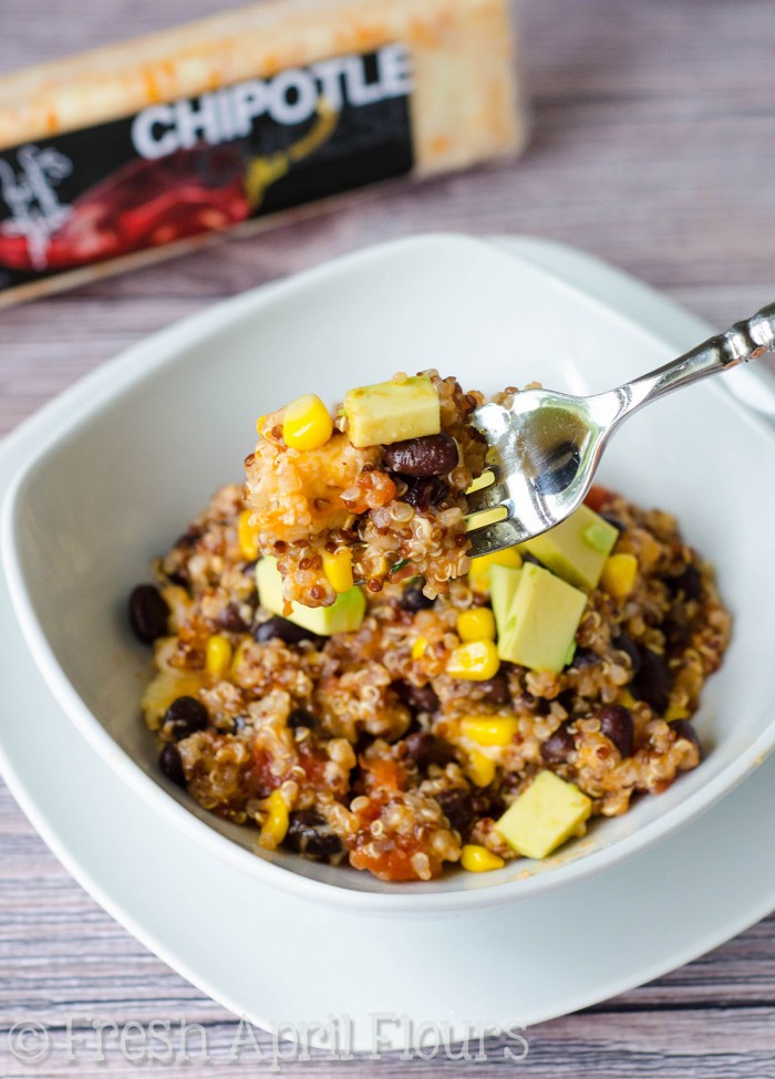 Cheesy Enchilada Quinoa Casserole