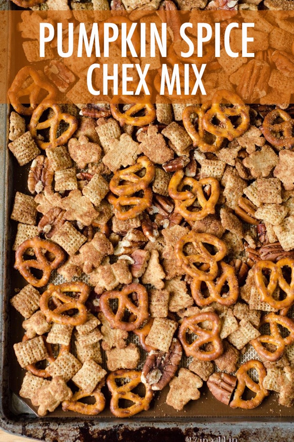 A sweet and salty snack mix packed with pumpkin spice flavor. A must-have for cozy weather snacking! via @frshaprilflours