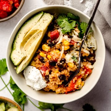 Quinoa Enchilada Casserole - Fresh April Flours