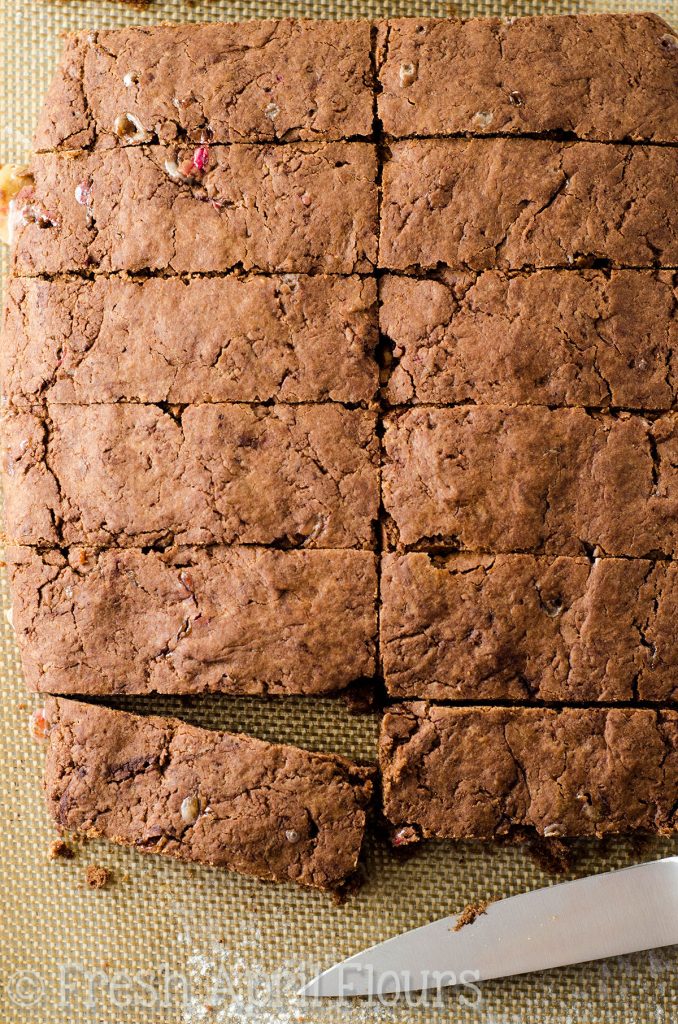 Chocolate Peppermint Biscotti: Chocolate biscotti bursting with peppermint flavor and bits of candy canes. Add a drizzle of white chocolate and some festive sprinkles and you have yourself a merry little dessert!