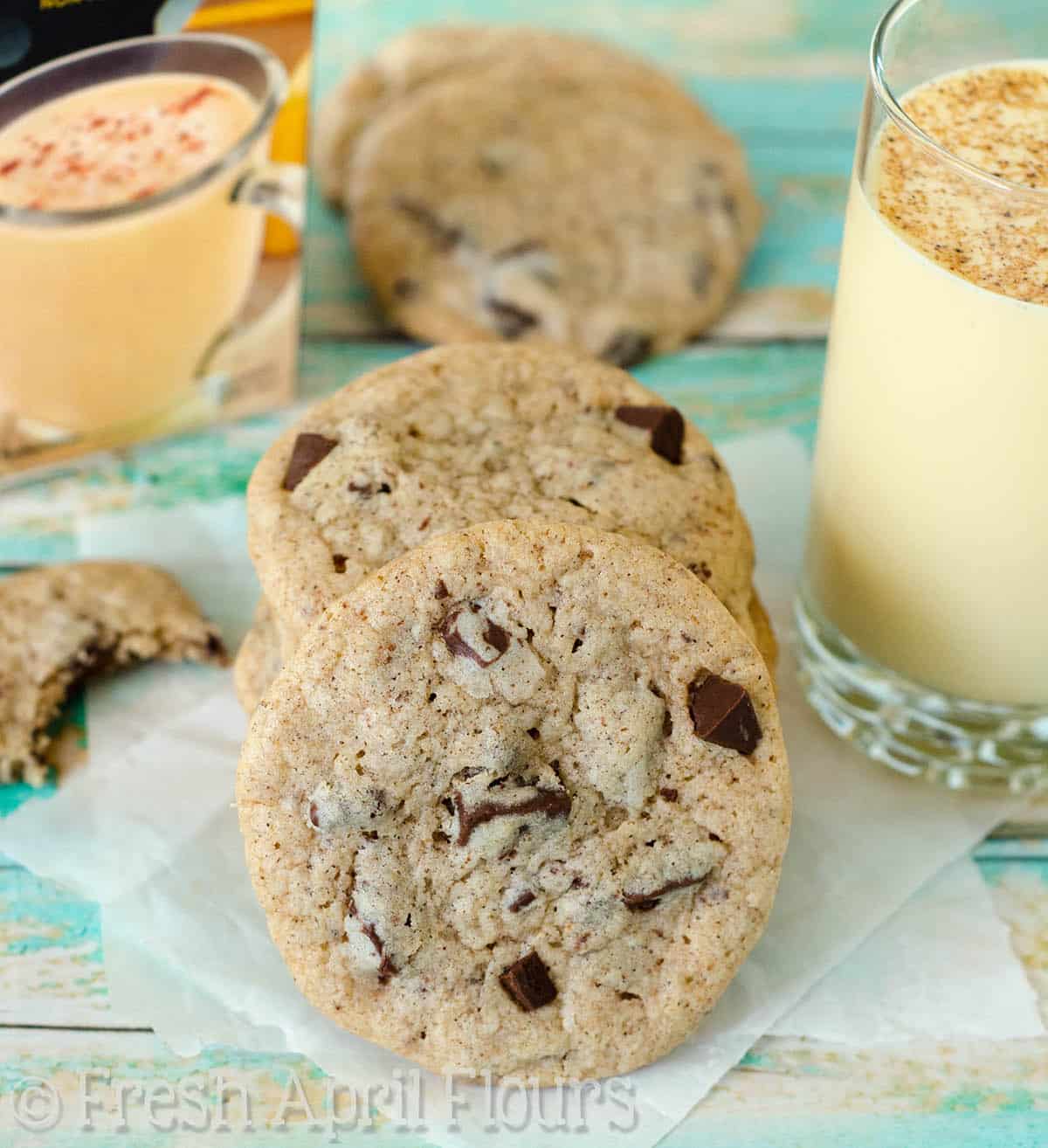 Eggnog Chocolate Chunk Cookies