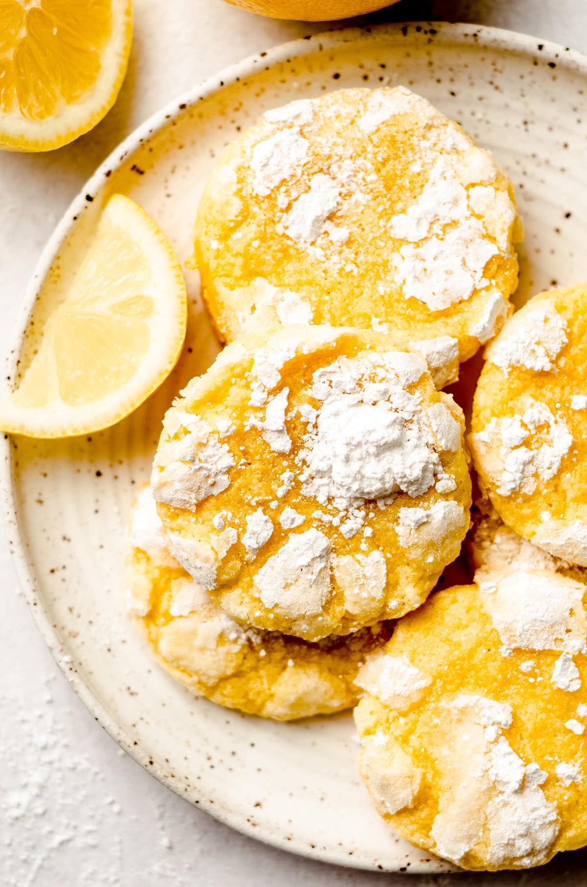 The BEST Lemon Powdered Sugar Cookies