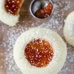 Thumbprint Cookies: Buttery shortbread cookies filled with a fruity puddle of jam or jelly.