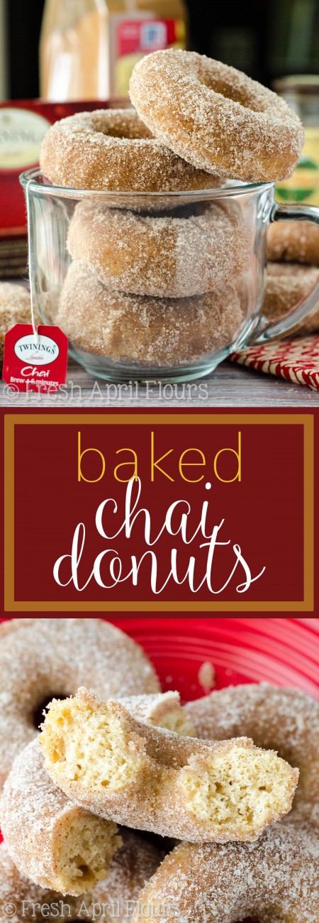 Baked Chai Donuts: Easy spiced donuts get a generous dunk in a spiced sugar coating for some extra pep in each bite.