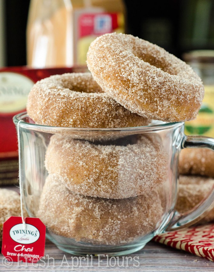 Baked Chai Donuts: Easy spiced donuts get a generous dunk in a spiced sugar coating for some extra pep in each bite.