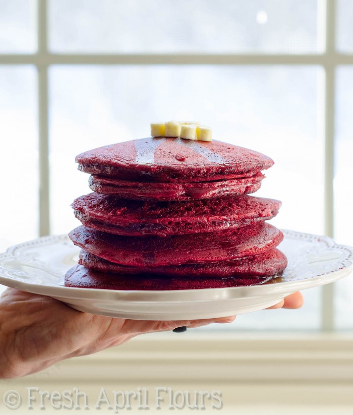 Red Velvet Pancakes