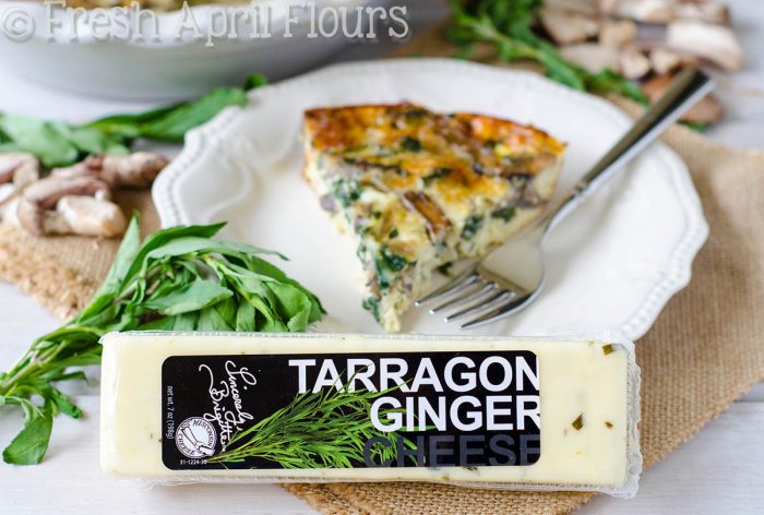 Crustless Mushroom & Tarragon Quiche: This incredibly flavorful quiche features earthy mushrooms, aromatic tarragon, and ultra creamy tarragon ginger cheese. Great for a hearty low-carb meal.