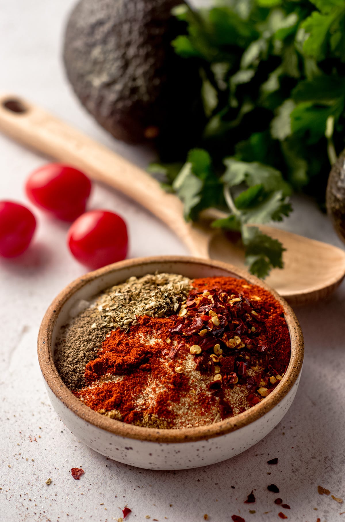 a bowl of seasoning for gluten free taco seasoning