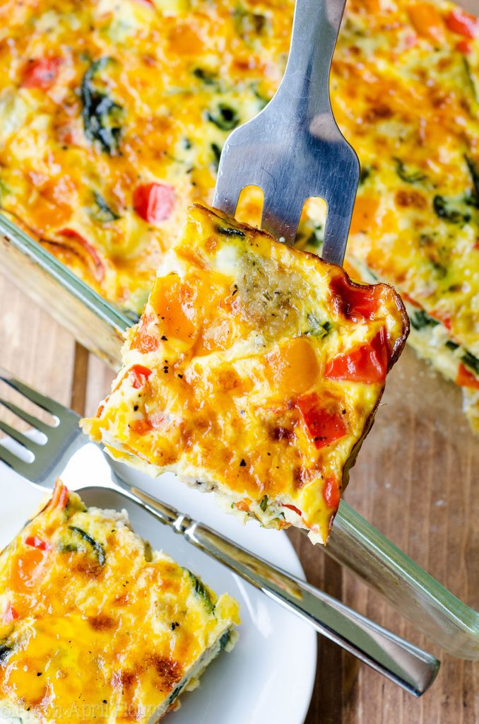 Make Ahead Breakfast Casserole: This overnight sausage, vegetable, and egg casserole can be frozen or made a day in advance for easy entertaining. Completely customizable and great for feeding a crowd!