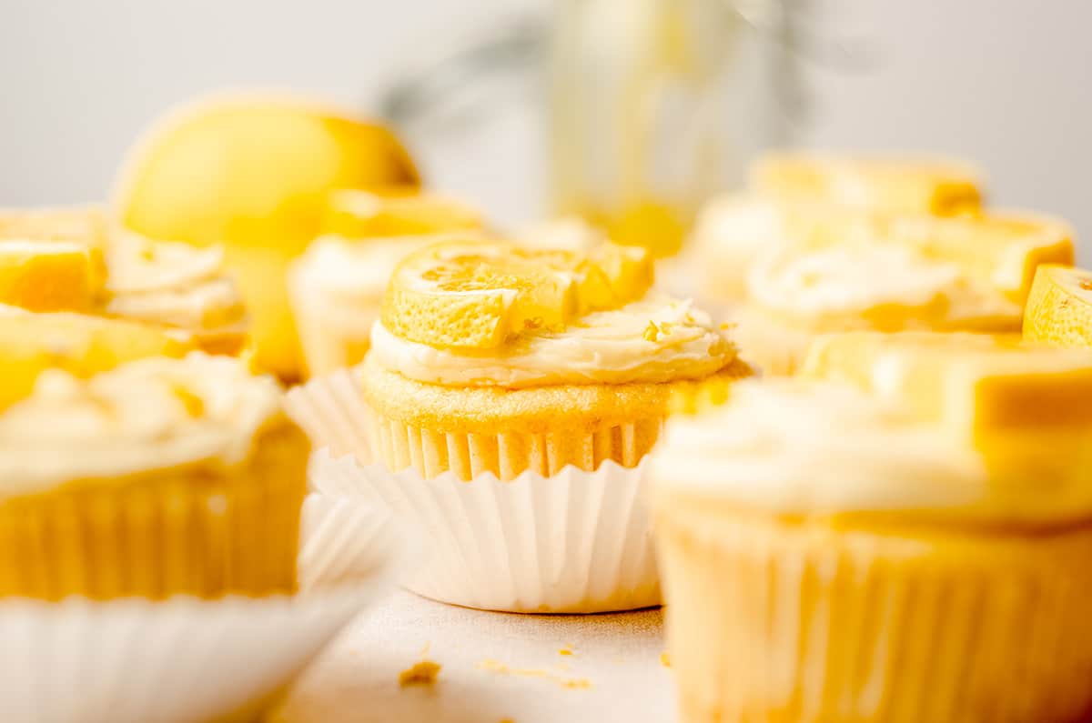 triple lemon cupcakes