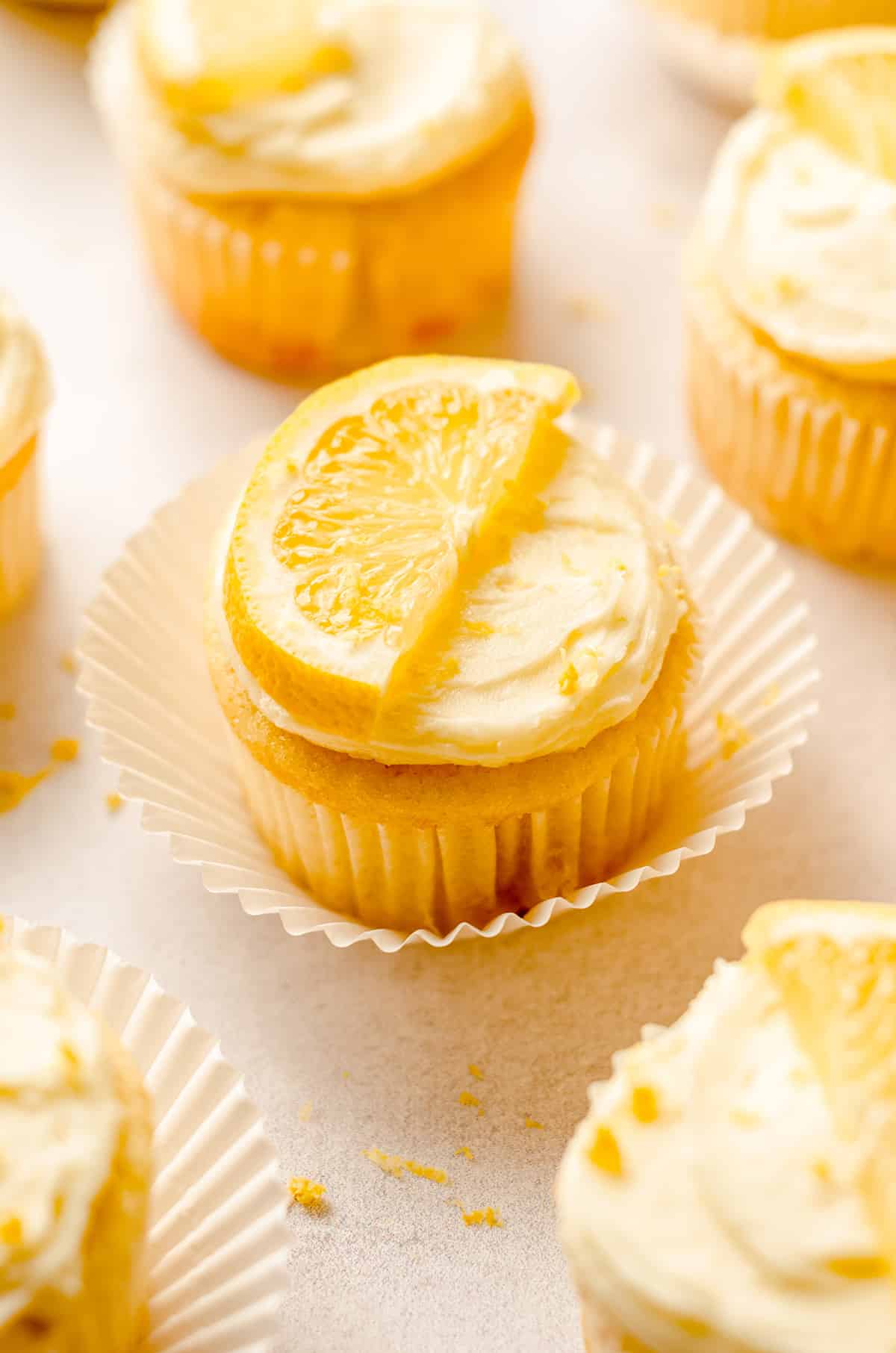 triple lemon cupcakes