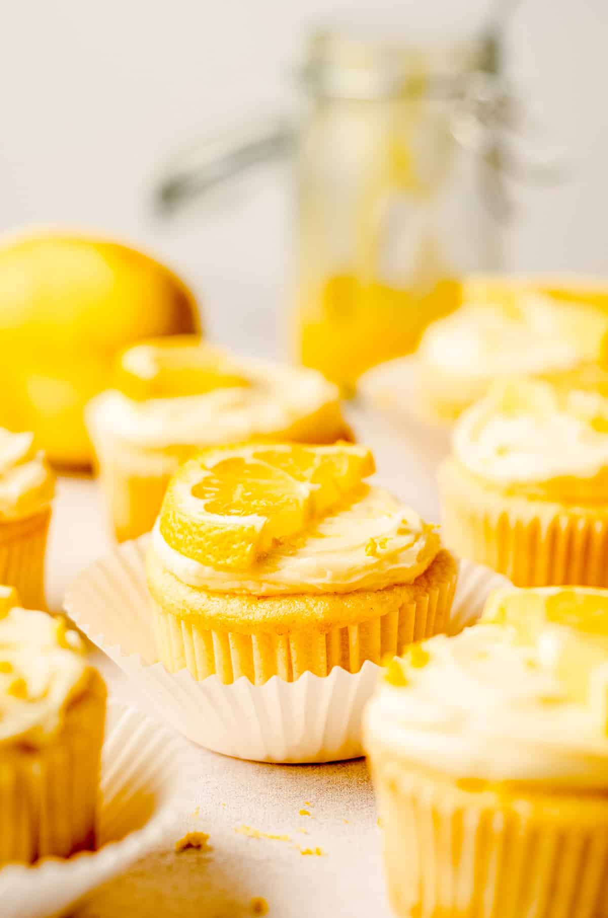 triple lemon cupcakes