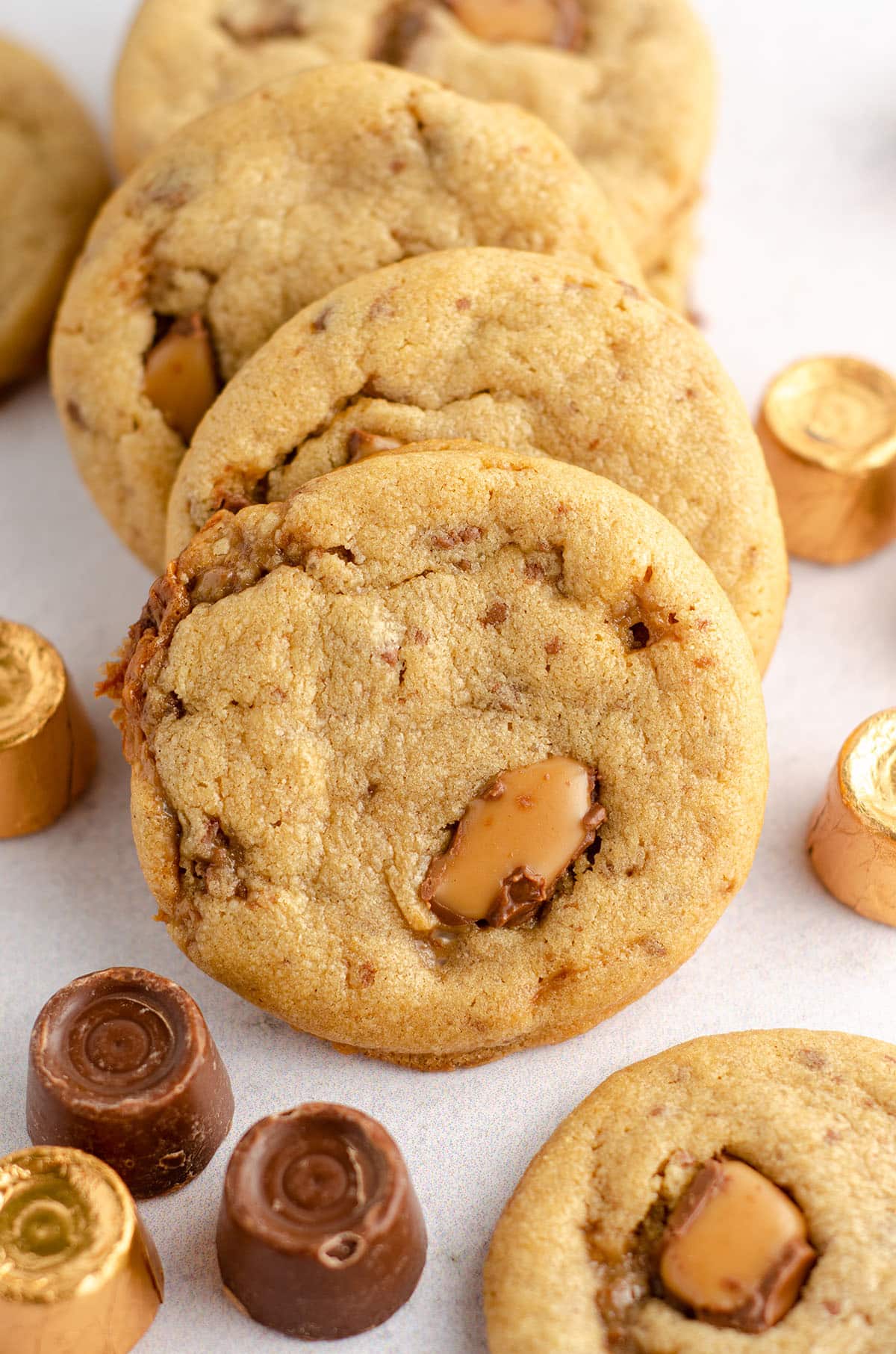 Peanut Butter Rolo Cookies - Fresh April Flours